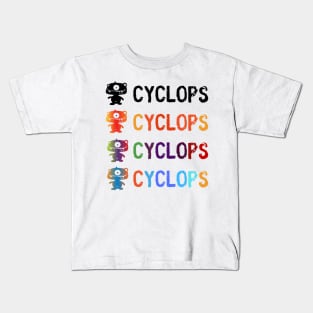 Cyclops mythological creature in color Kids T-Shirt